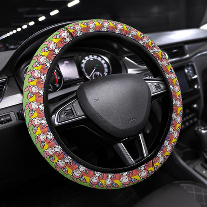 Sylveon Anime Custom Car Steering Wheel Cover