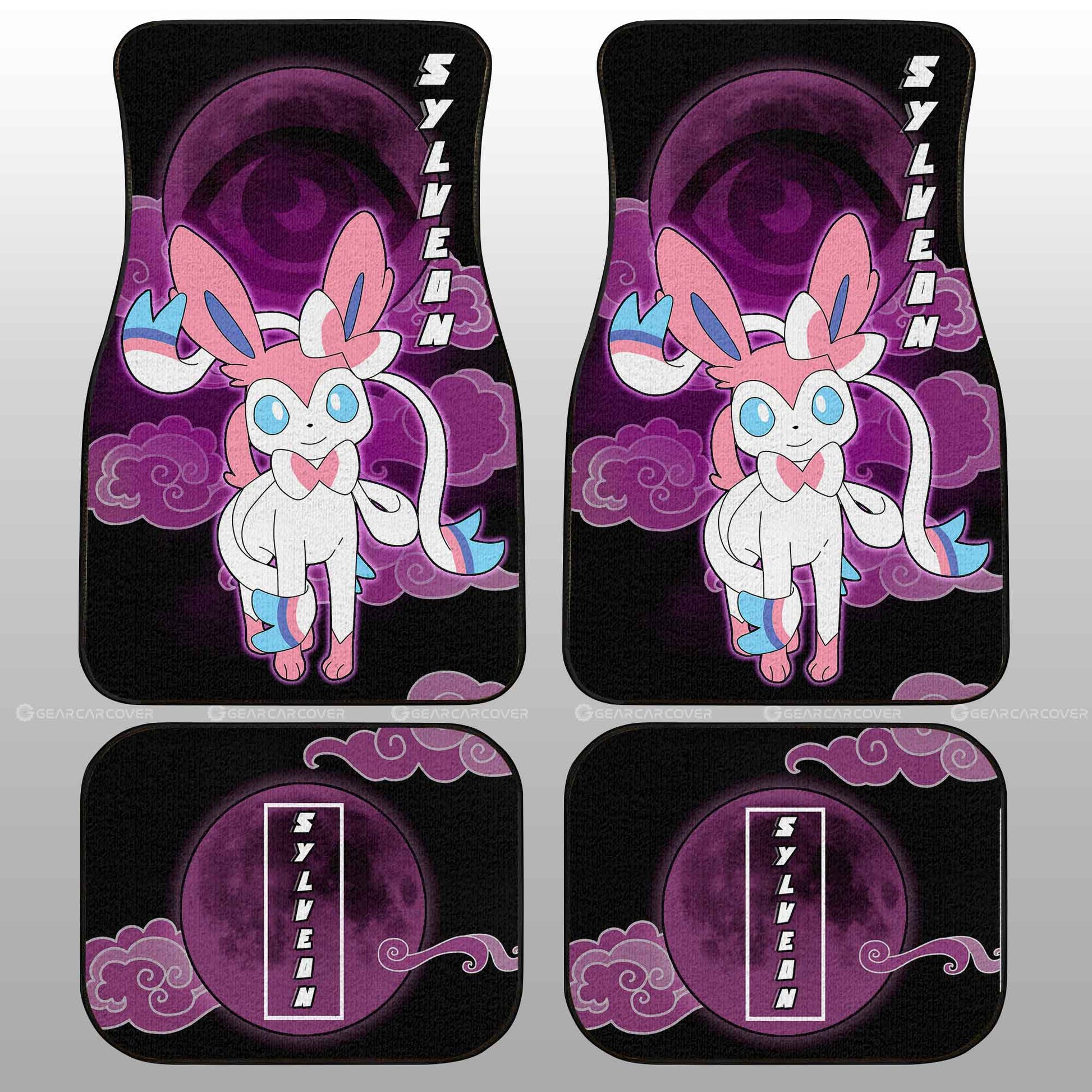 Sylveon Car Floor Mats Custom Anime Car Accessories For Anime Fans