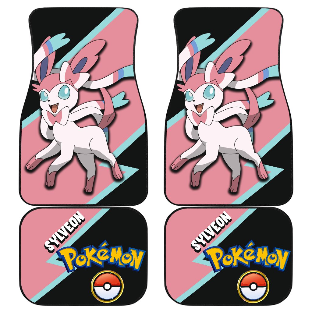 Sylveon Car Floor Mats Custom Anime Car Interior Accessories
