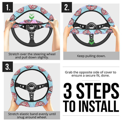 Sylveon Car Steering Wheel Cover