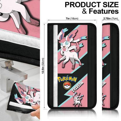 Sylveon car seat belt covers Anime Custom Car Accessories