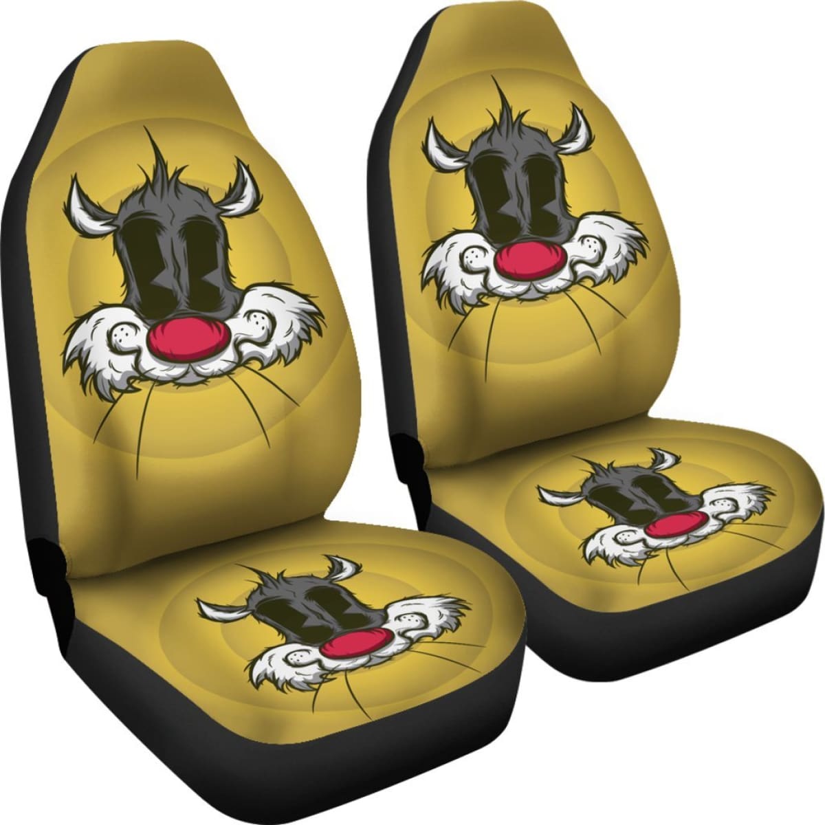 Sylvester Car Seat Covers Looney Tunes Cartoon Fan Gift H200212 Universal Fit 225311