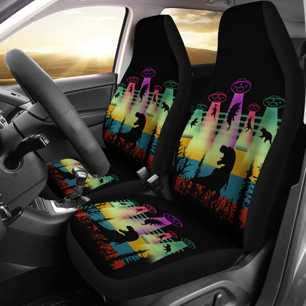 T Rex Alien Dinosaur Jurassic Park Car Seat Covers