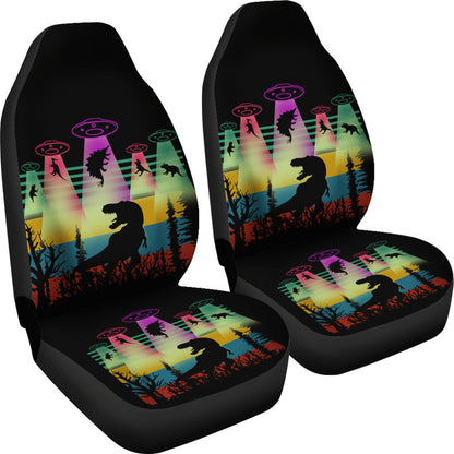T Rex Alien Dinosaur Jurassic Park Car Seat Covers