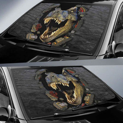 T-Rex 3D Car Auto Sun Shades Universal Fit 051312