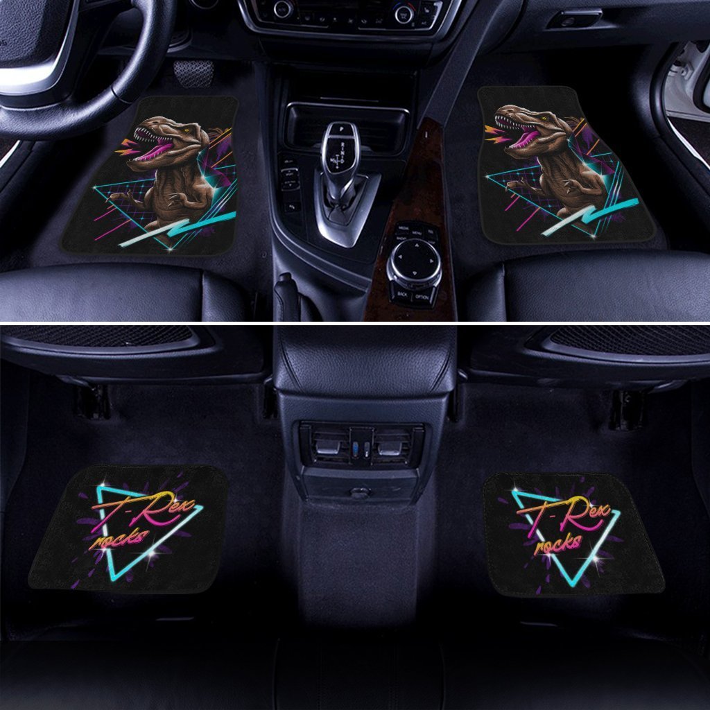 T-rex Rock Dinosaur Car Floor Mats Custom Car Accessories