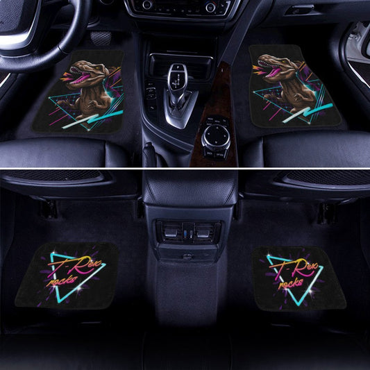T-rex Rock Dinosaur Car Floor Mats Custom Car Accessories