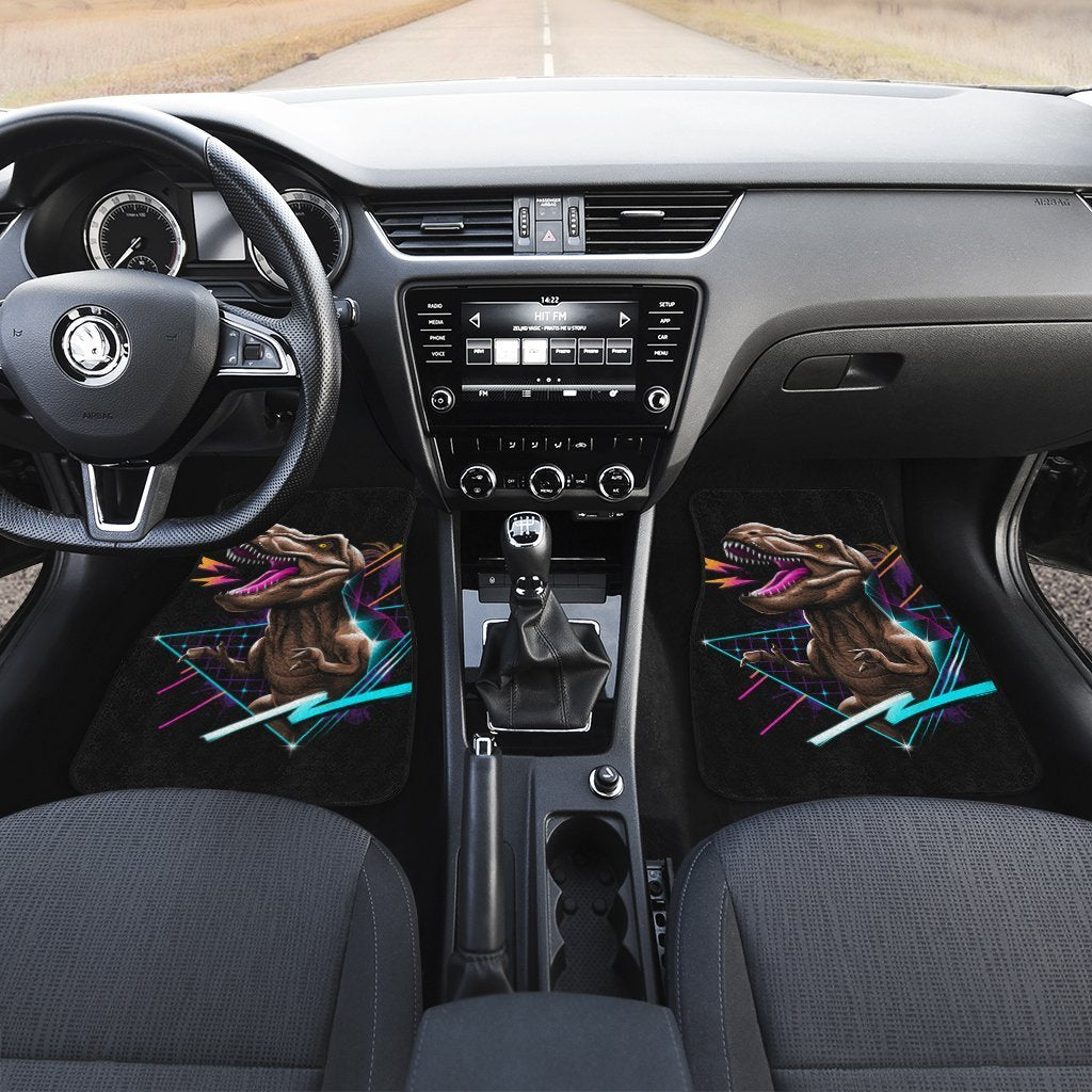 T-rex Rock Dinosaur Car Floor Mats Custom Car Accessories