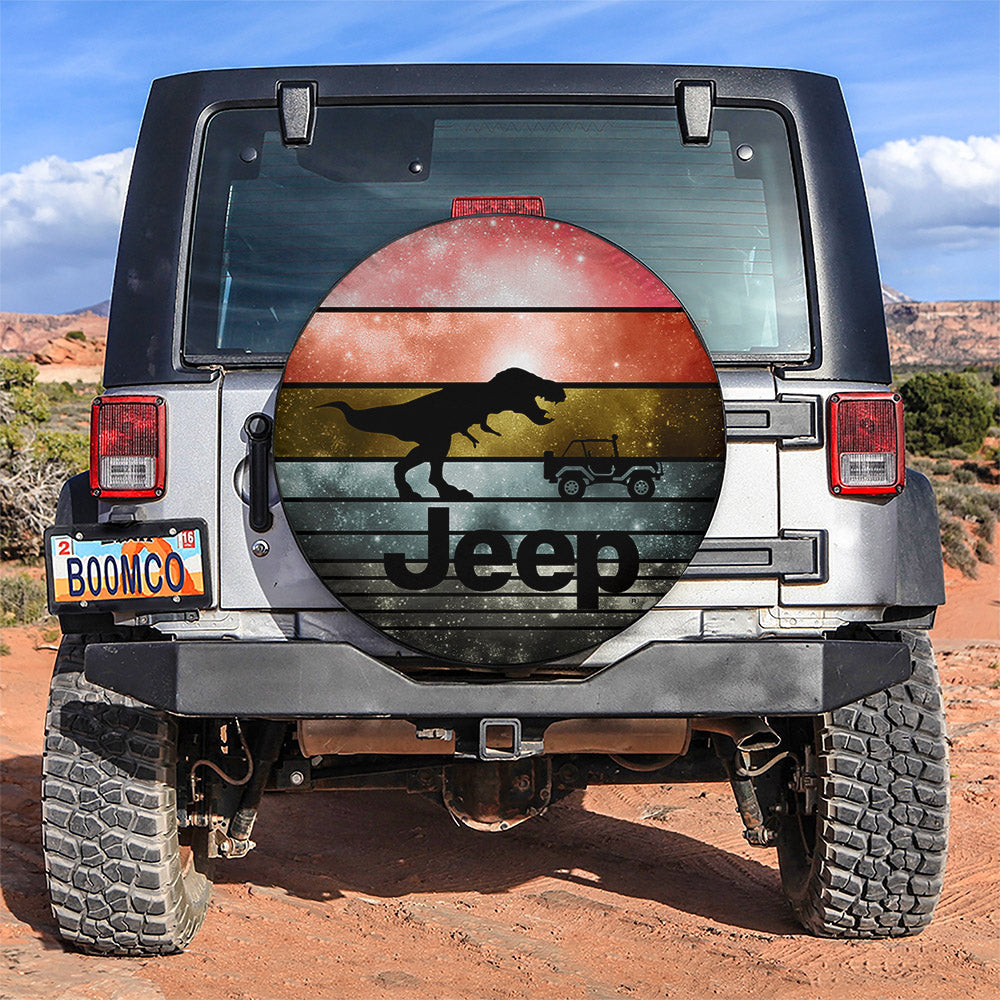 T-rex Vs Jeep Car Spare Tire Cover