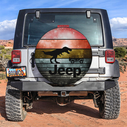 T-rex Vs Jeep Car Spare Tire Cover