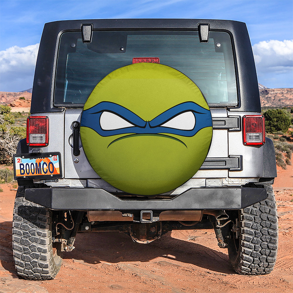 TMNT Ninja Turtle Eyes Blue Jeep Car Spare Tire Cover