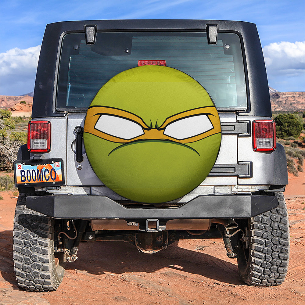 TMNT Ninja Turtle Eyes Yellow Jeep Car Spare Tire Cover