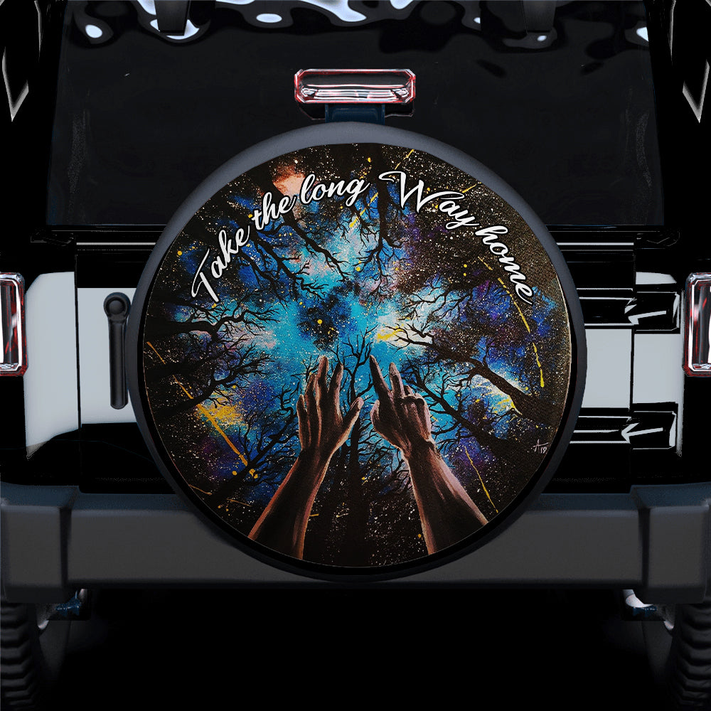 Take The Long Way Home Jeep Car Spare Tire Cover