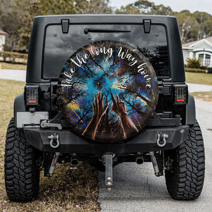 Take The Long Way Home Jeep Car Spare Tire Cover