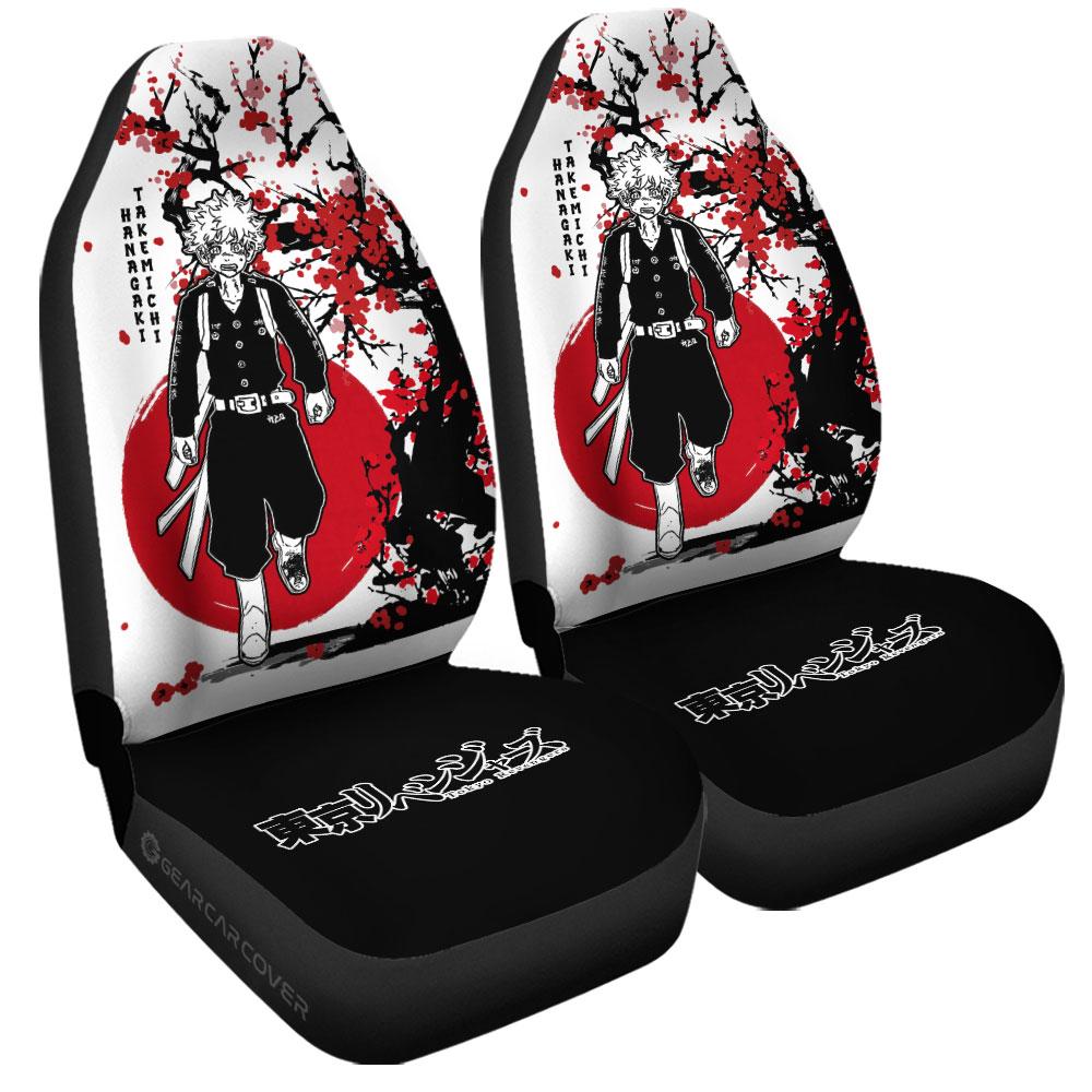 Takemichi Hanagaki Car Seat Covers Custom Japan Style Tokyo Revengers Anime Car Accessories
