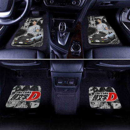Takumi Fujiwara Car Floor Mats Custom Initial D Anime Car Accessories