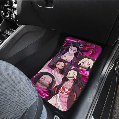 Tanjiro And Nezuko Car Floor Mats Custom Demon Slayer Anime