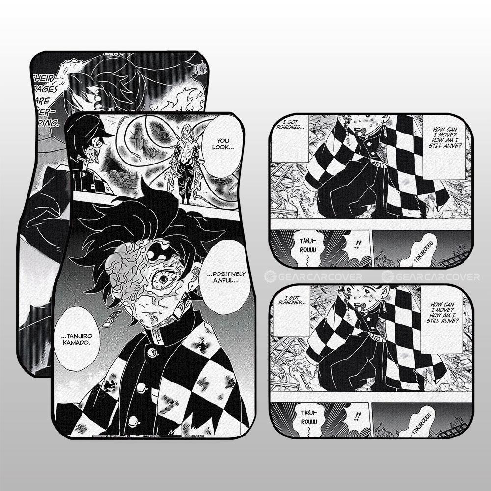 Tanjiro Car Floor Mats Custom Kimetsu No Yaiba Manga Car Accessories
