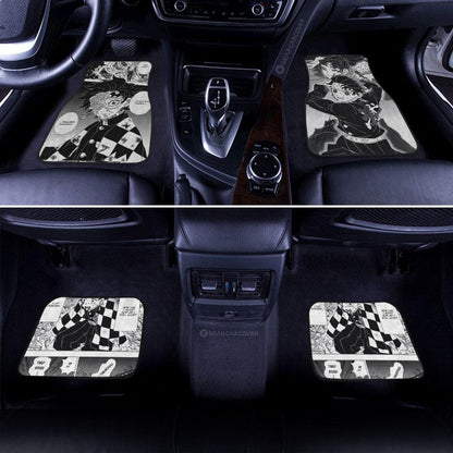 Tanjiro Car Floor Mats Custom Kimetsu No Yaiba Manga Car Accessories