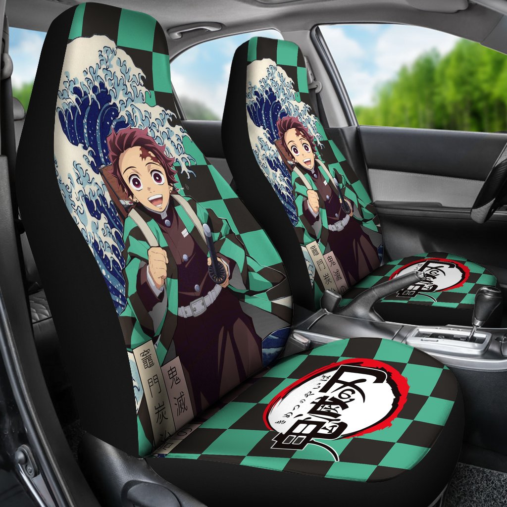 Tanjiro Demon Slayer Custom Anime Car Sear Covers