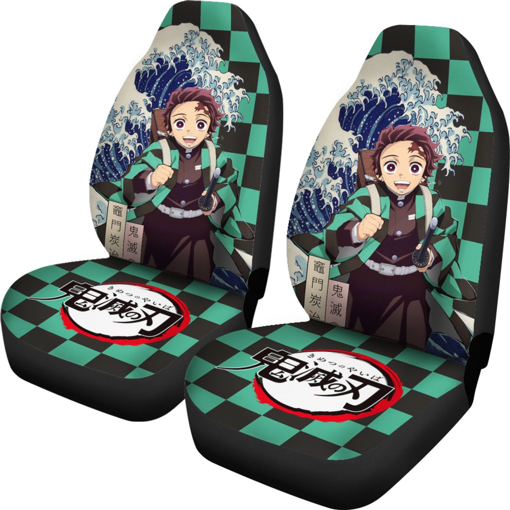 Tanjiro Demon Slayer Custom Anime Car Sear Covers
