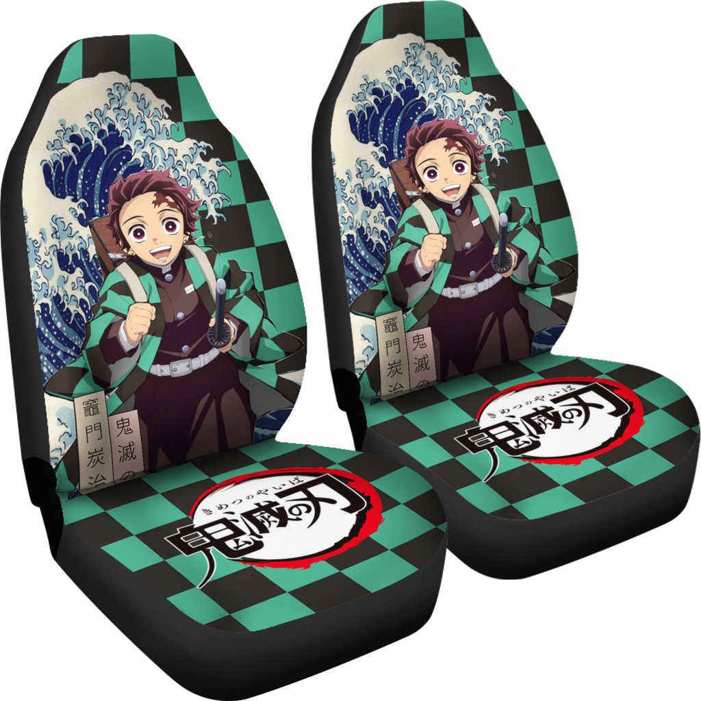 Tanjiro Demon Slayer Custom Anime Car Sear Covers