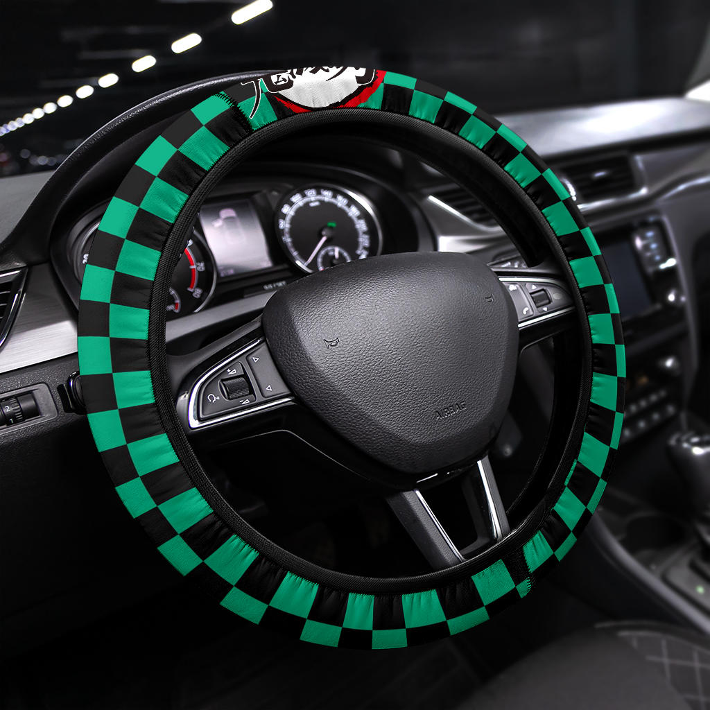 Tanjiro Demon Slayer Premium Car Steering Wheel Cover Style 1