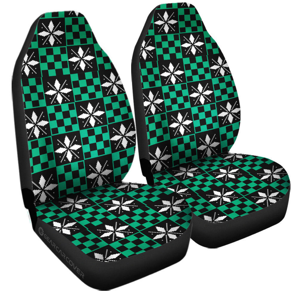 Tanjiro Kamado Car Seat Covers Custom Anime Car Accessories