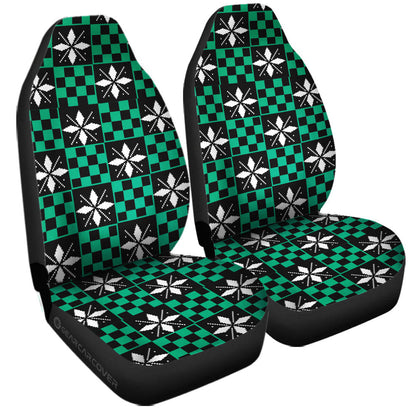 Tanjiro Kamado Car Seat Covers Custom Anime Car Accessories