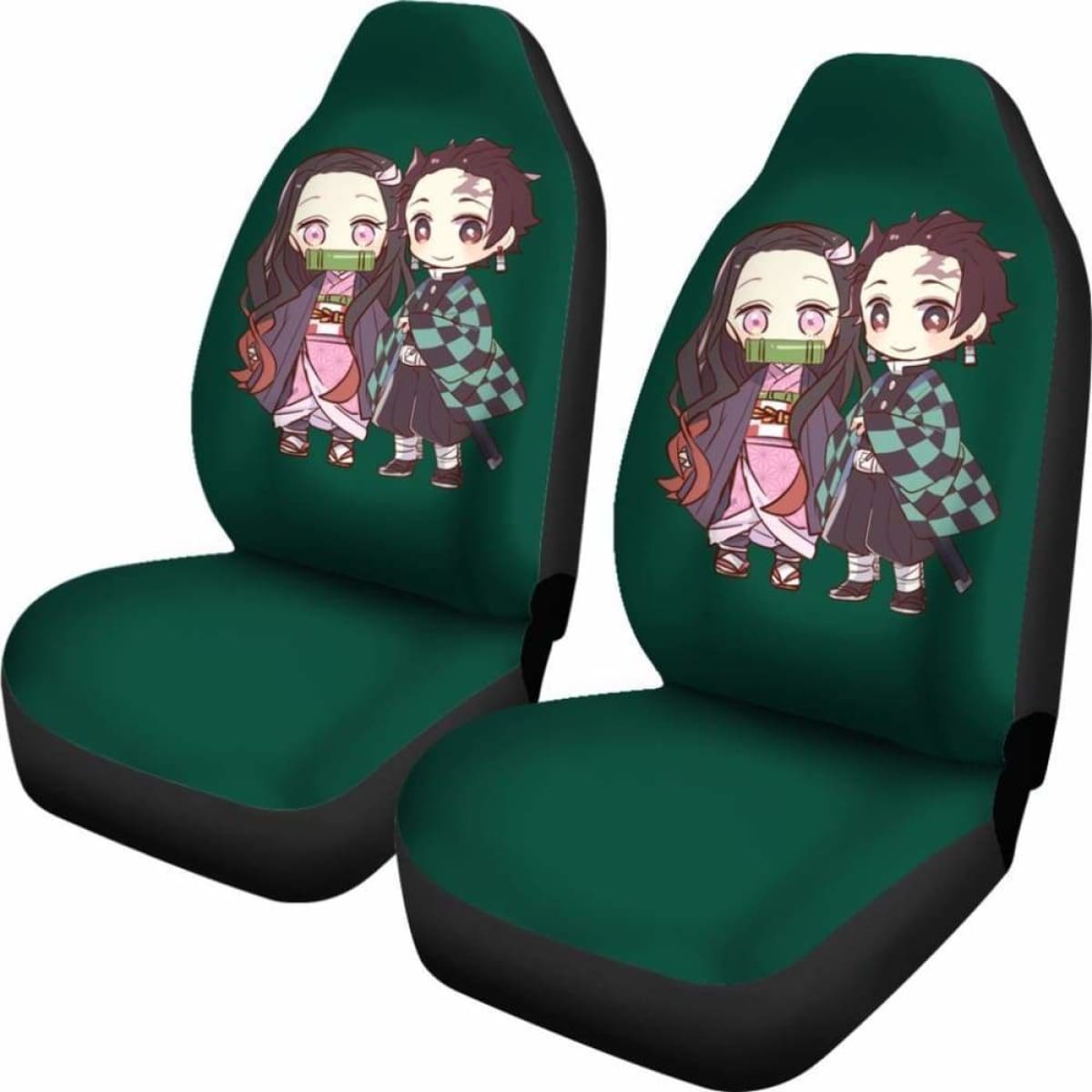Tanjiro Kamado & Nezuko Kamado Kimetsu No Yaiba Car Seat Covers Universal Fit 051012