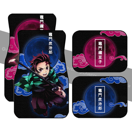 Tanjiro & Nezuko Car Floor Mats Custom Demon Slayer Anime Car Accessories