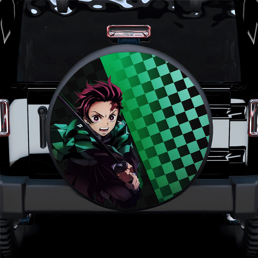 Tanjiro Style Demon Slayer Anime Car Spare Tire Cover