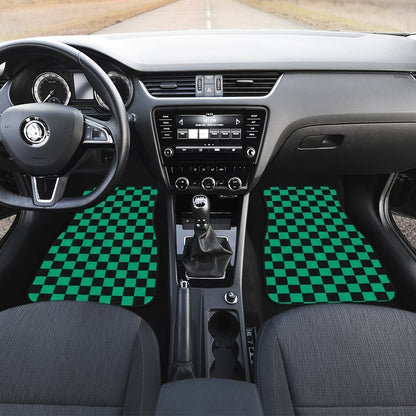 Tanjiro Uniform Car Floor Mats Custom Demon Slayer Anime Car Accessories