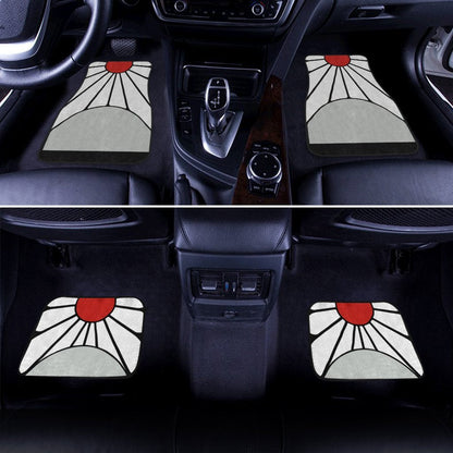 Tanjiro's Hanafuda Earrings Car Floor Mats Custom Demon Slayer Car Accessories