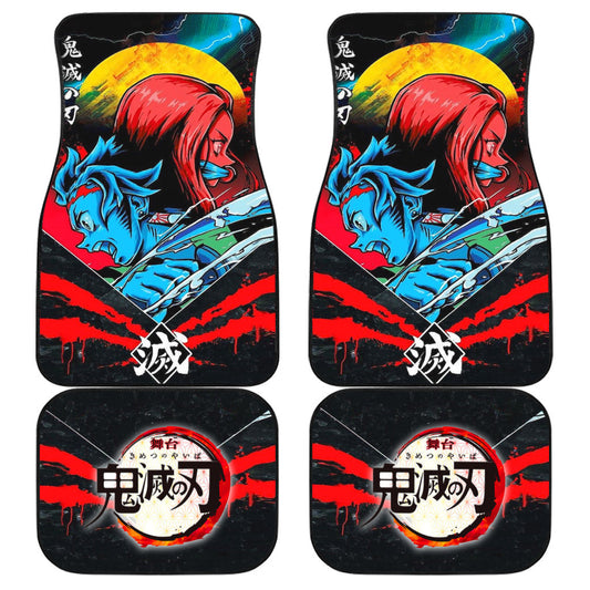 Tanjiro x Nezuko Car Floor Mats Custom Demon Slayer Anime Car Accessories