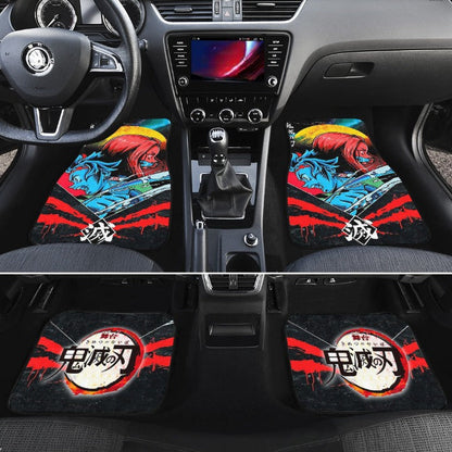 Tanjiro x Nezuko Car Floor Mats Custom Demon Slayer Anime Car Accessories