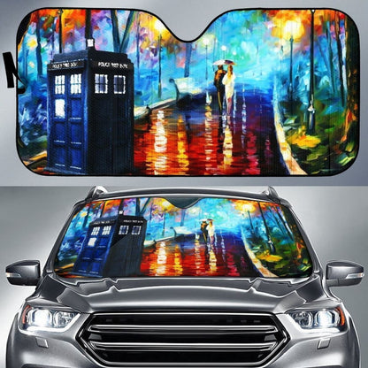 Tardis Telephone Doctor Who Auto Sun Shade Mn05 Universal Fit 111204