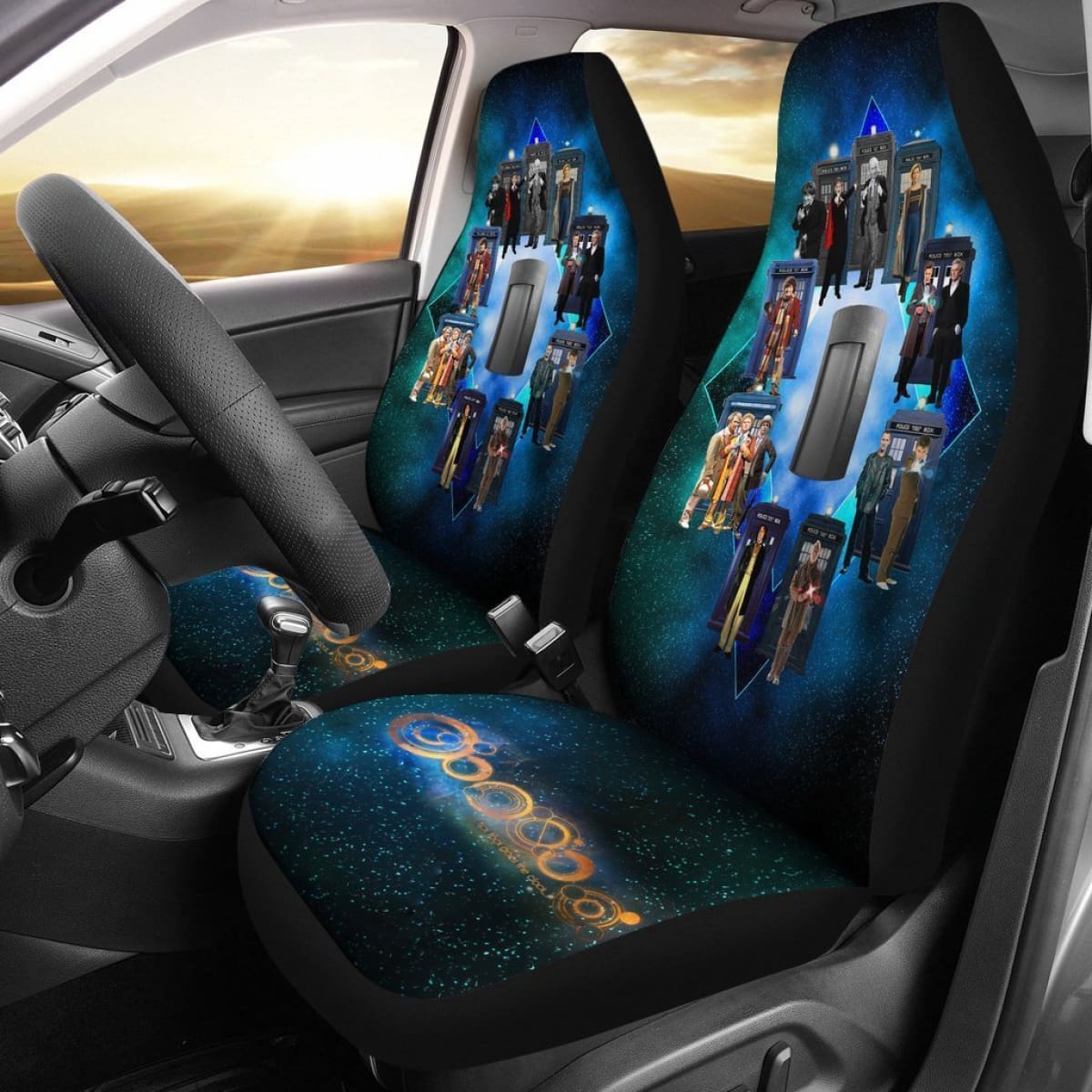Tardis Telephone Doctor Who Car Seat Covers Mn05 Universal Fit 225721