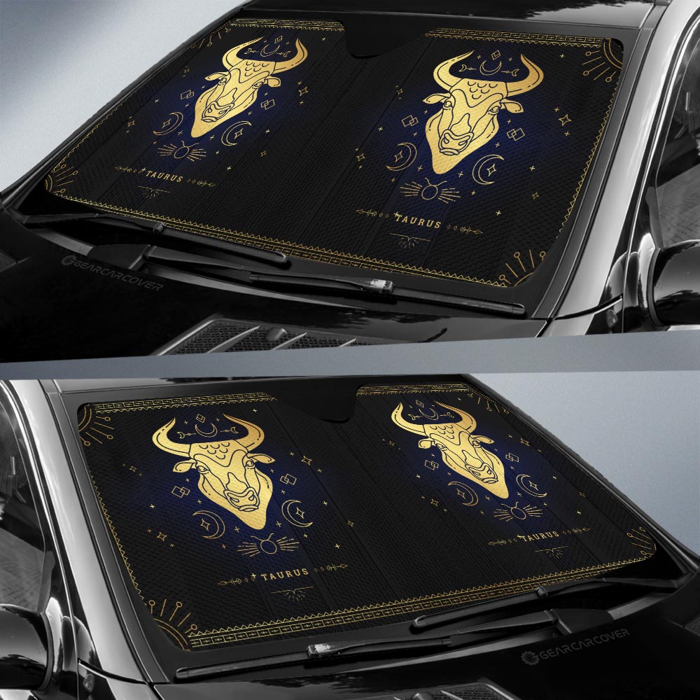 Taurus Car Sunshade Custom Zodiac Car Interior Accessories