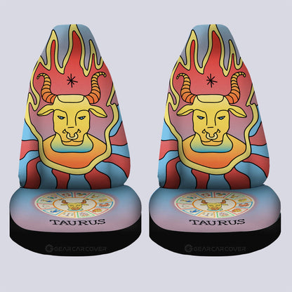 Taurus Colorful Car Seat Covers Custom Zodiac Car Accessories