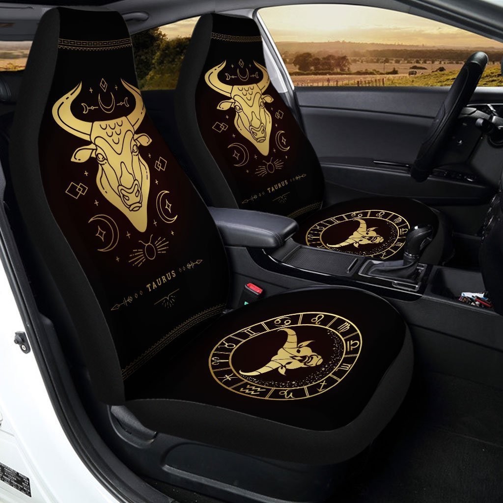 Taurus Horoscope Car Seat Covers Custom Birthday Gifts Car Accessories