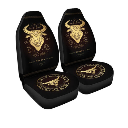 Taurus Horoscope Car Seat Covers Custom Birthday Gifts Car Accessories