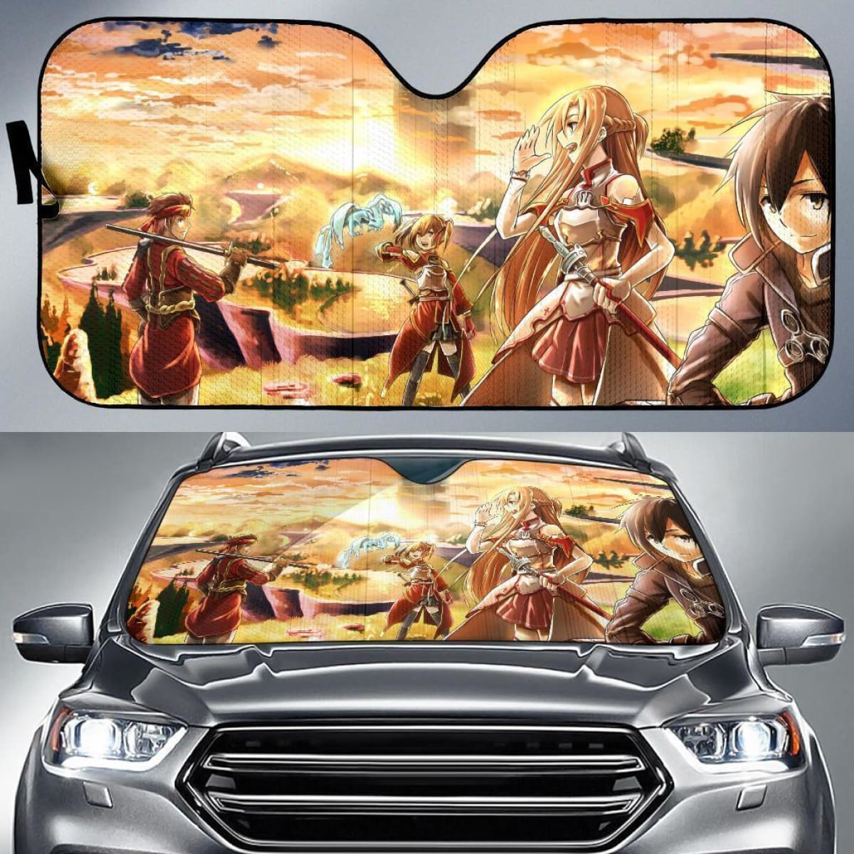 Team Sword Art Online Auto Sun Shade Mn05 Universal Fit 111204