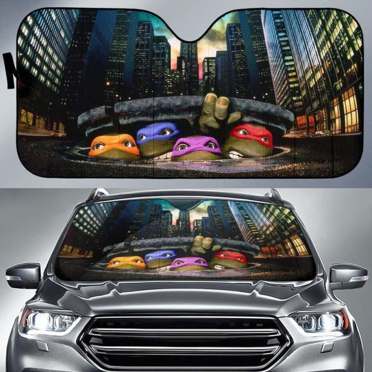 Teenage Mutant Ninja Turtles Car Auto Sun Shades 1 Universal Fit 051312