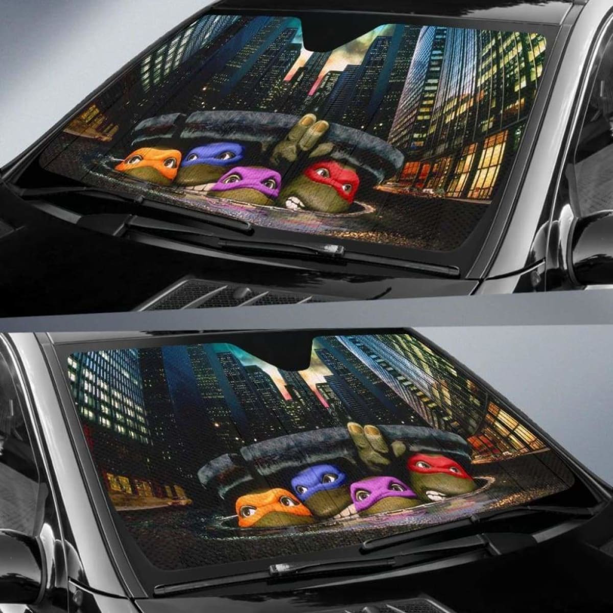 Teenage Mutant Ninja Turtles Car Auto Sun Shades 1 Universal Fit 051312