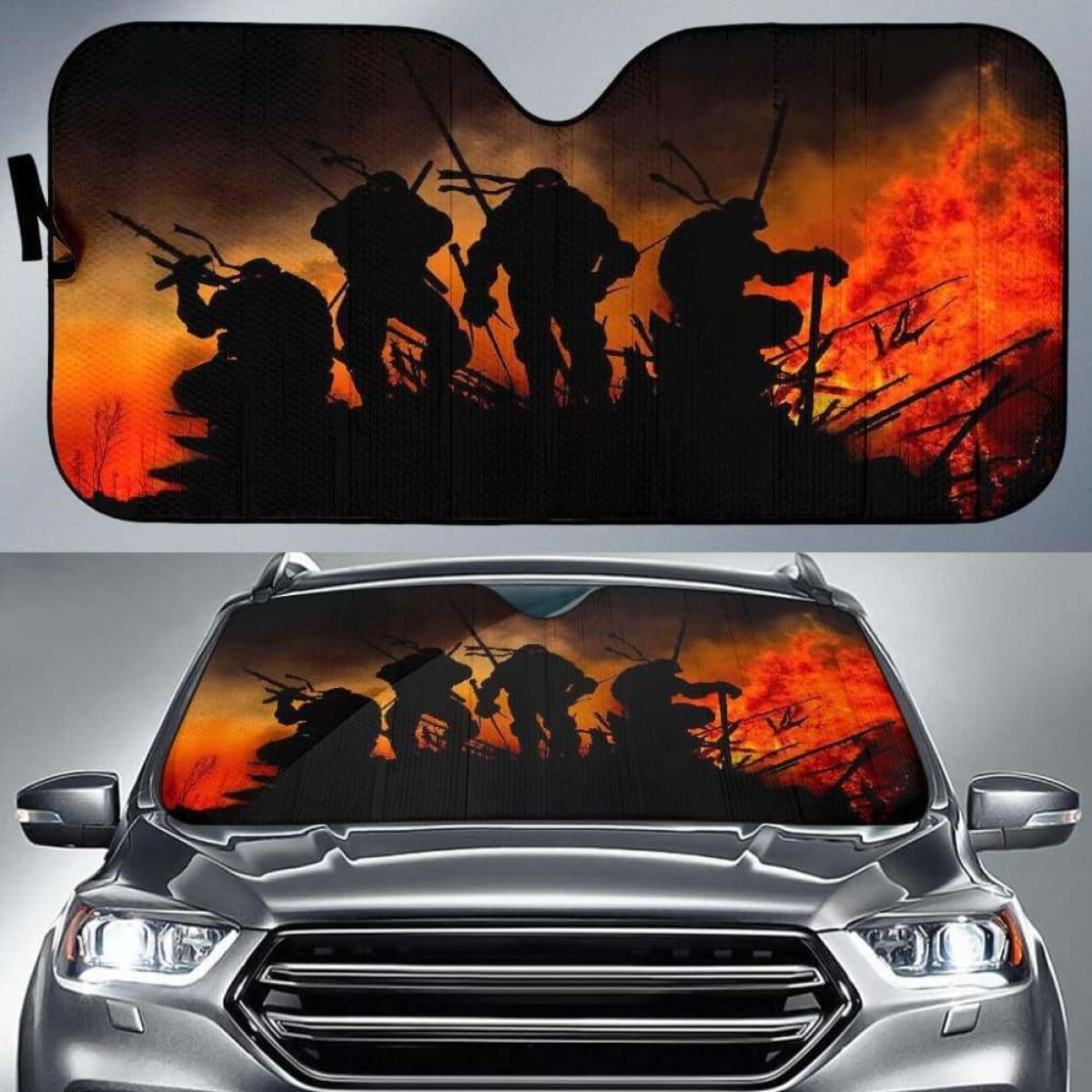 Teenage Mutant Ninja Turtles Car Sun Shades 1 918b Universal Fit