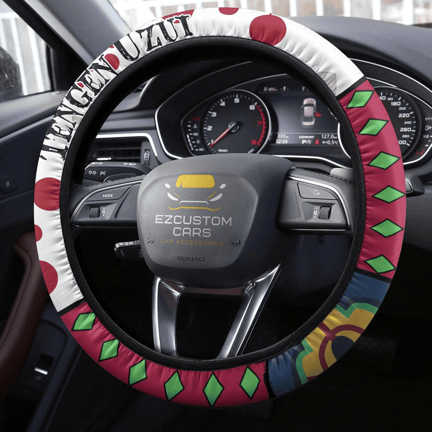 Tengen Uzui Anime Steering Wheel Cover Custom Anime Demon Slayer Car Accessories