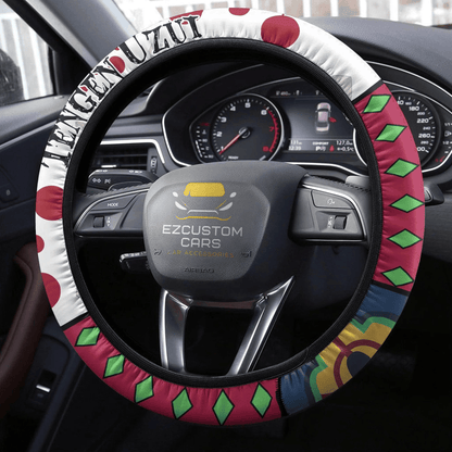 Tengen Uzui Anime Steering Wheel Cover Custom Anime Demon Slayer Car Accessories