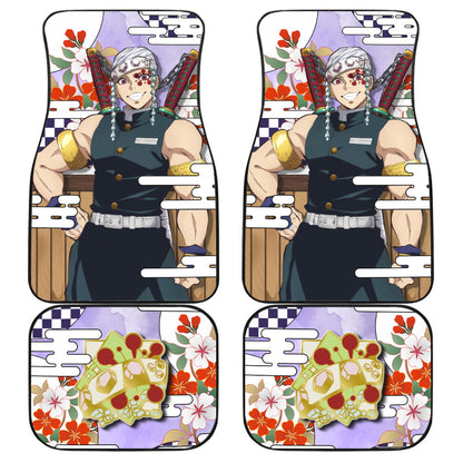 Tengen Uzui Car Floor Mats Custom Demon Slayer Anime Car Accessories