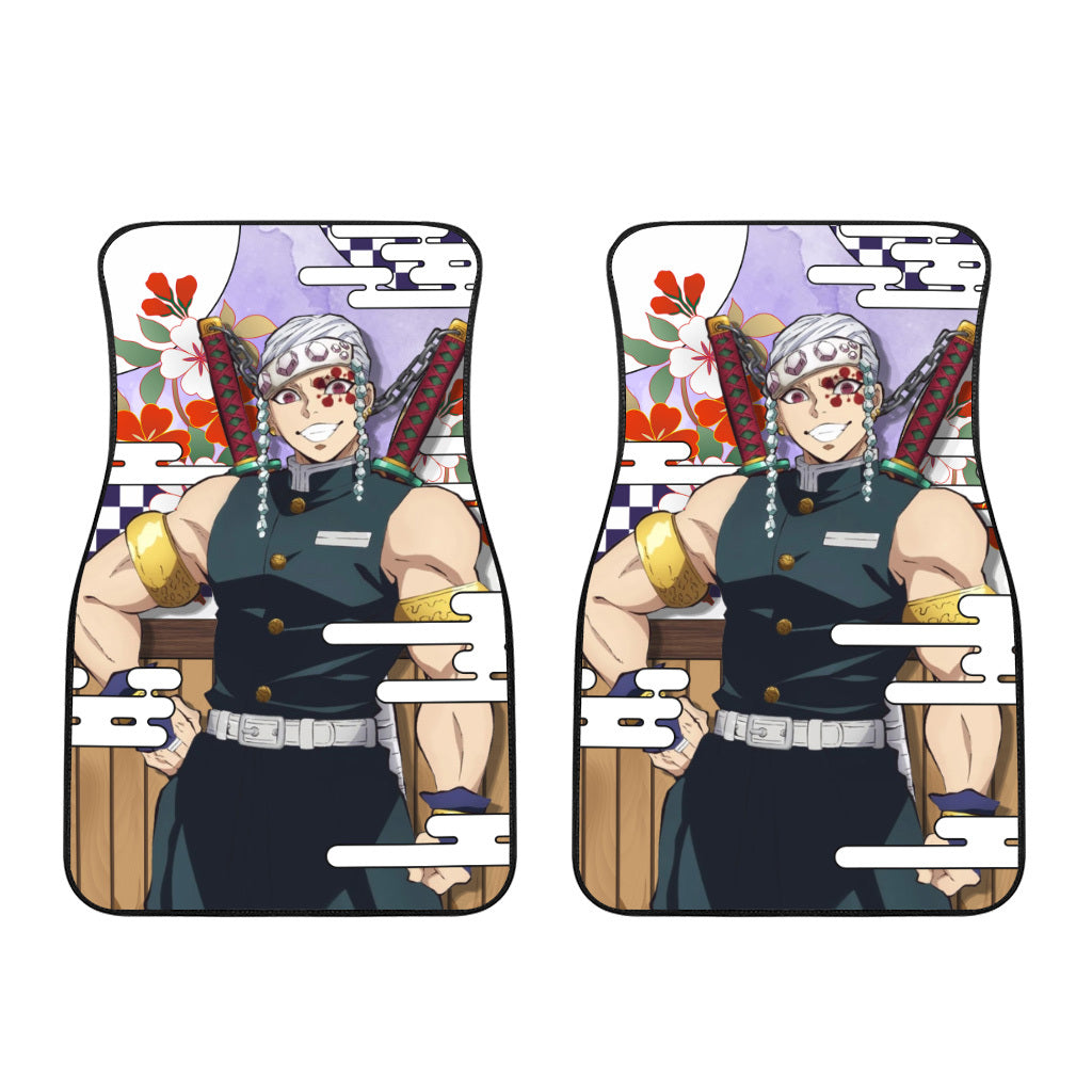 Tengen Uzui Car Floor Mats Custom Demon Slayer Anime Car Accessories